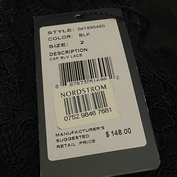 Adrianna Papell Black Lace Mini Dress - Picture 7 of 13